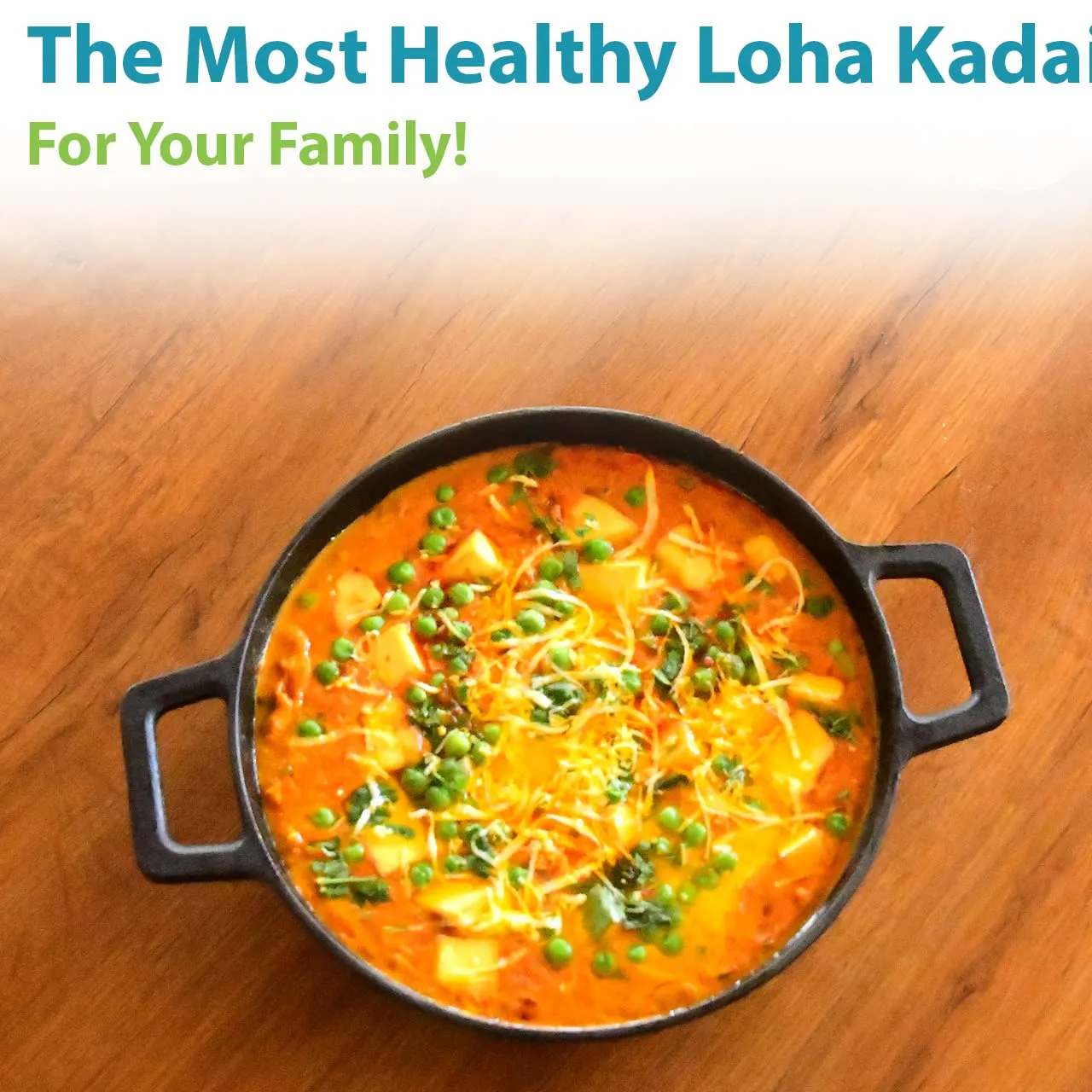9" Cast Iron Kadhai | OTG And Induction Safe | Pre-Seasoned And Ready To Use
