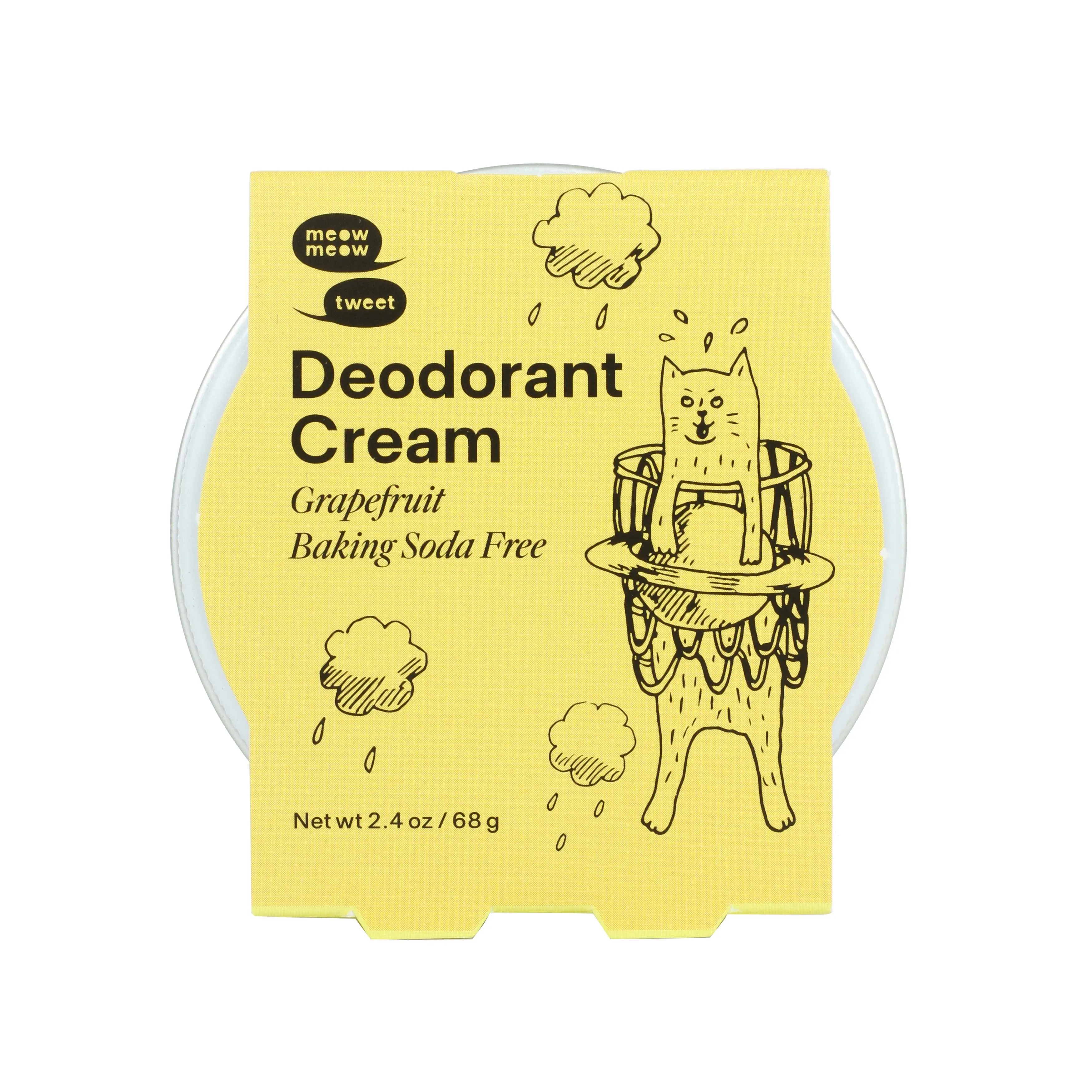 Baking Soda Free Grapefruit Deodorant Cream