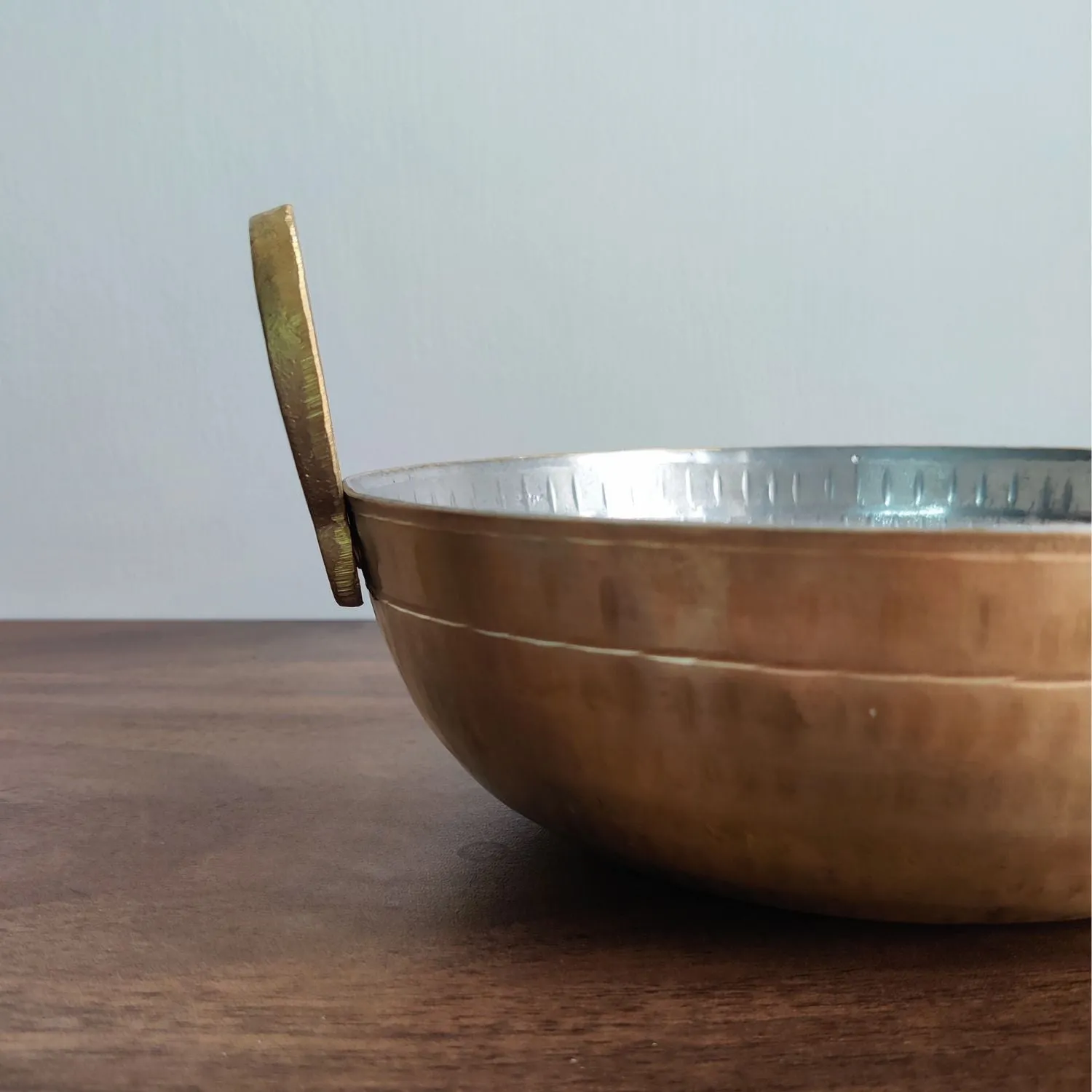 Brass Kadhai | Indian Traditional Cookware | Vintage Charm | 8 Inches