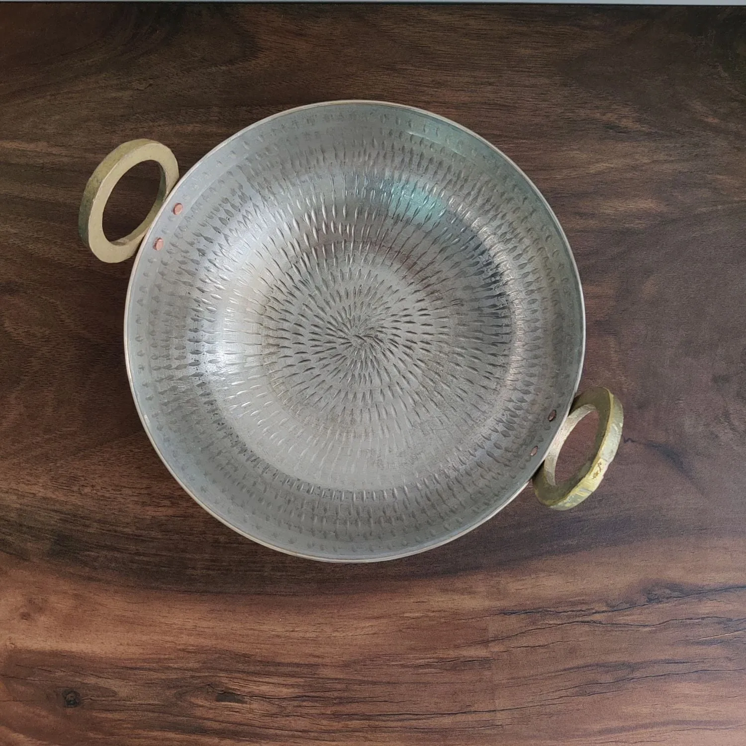 Brass Kadhai | Indian Traditional Cookware | Vintage Charm | 8 Inches