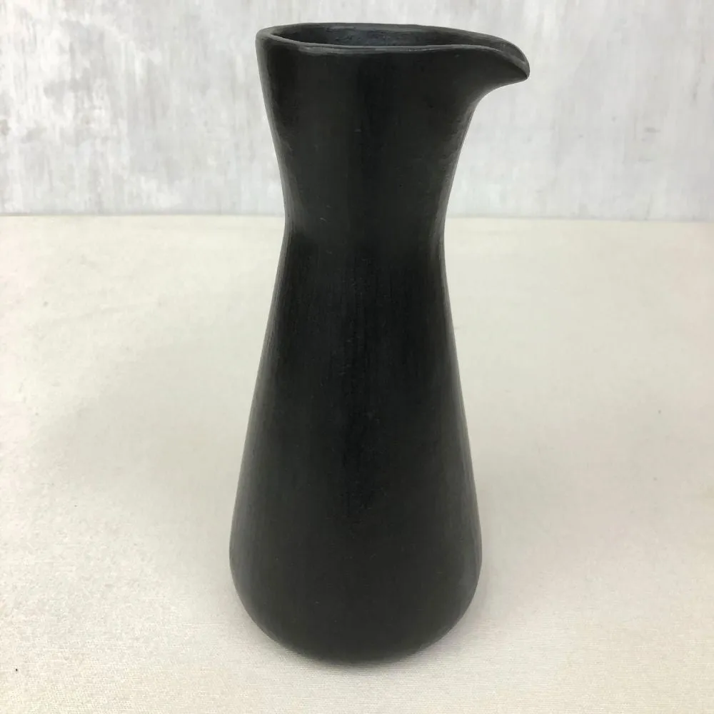 Carafe | Longpi Black Stone Clay | Hand Crafted | Classic and Smart Serve | 15"