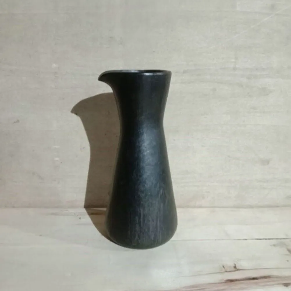 Carafe | Longpi Black Stone Clay | Hand Crafted | Classic and Smart Serve | 15"