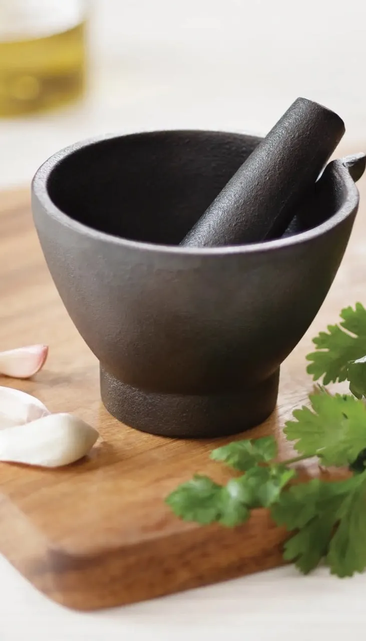 Cast Iron Mortar & Pestle
