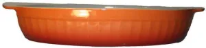 Cerutil Stoneware Oval Bakeware Red Orange – Made in Portugal