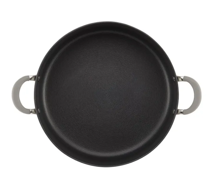 Circulon Radiance Hard Anodized Nonstick Stock Pot/Stockpot with Lid - 7.5 Quart, Gray