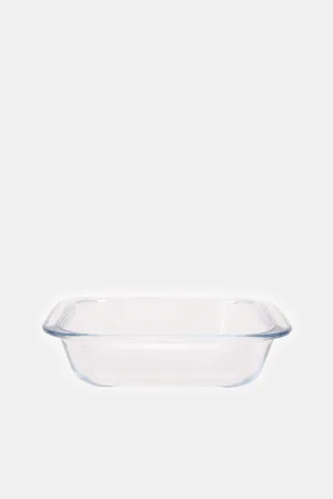 Clear Square Glass Baking Dish (0.9Lt)