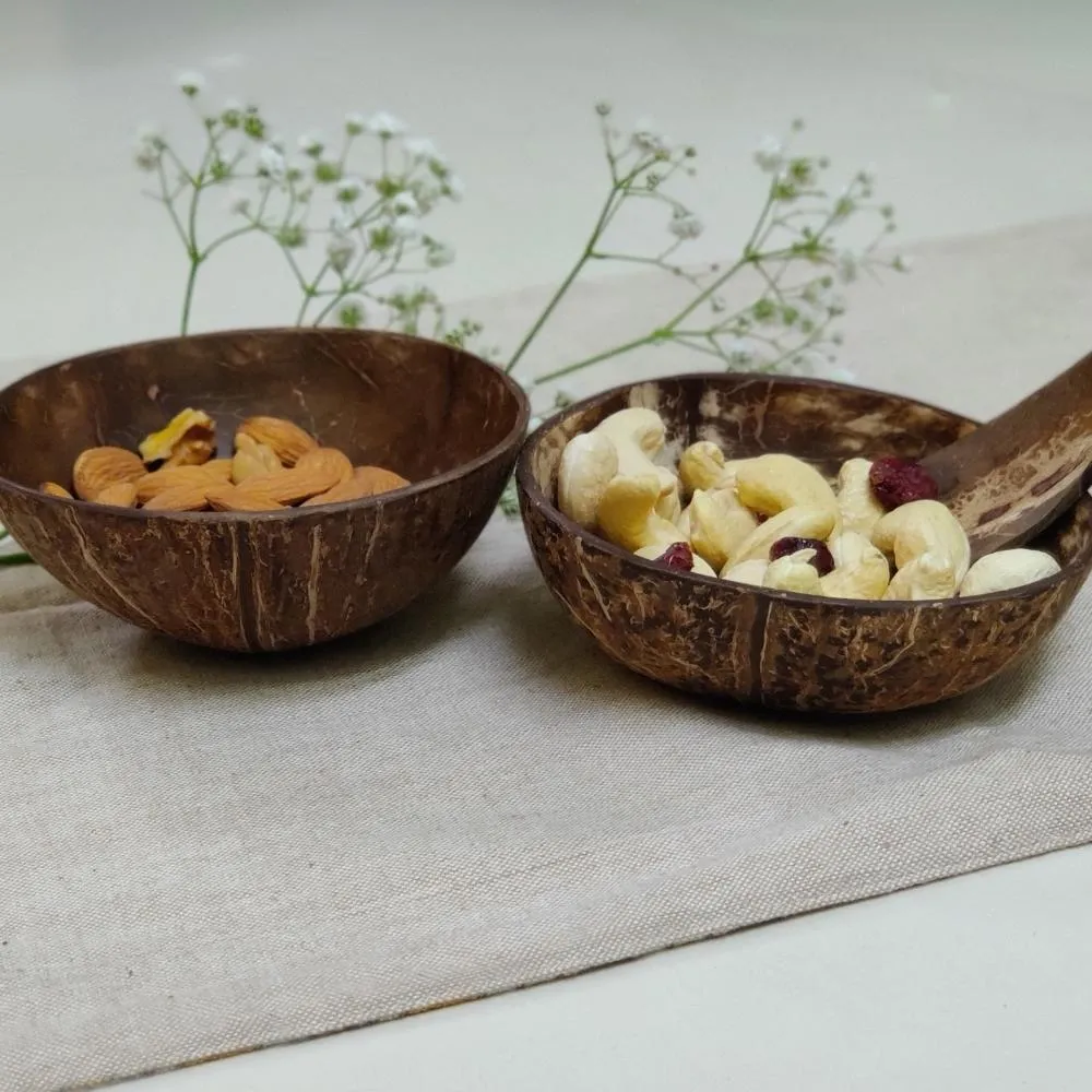 Coconut Shell Bowls | Serveware | Snack Bowl | Small | Set Of 2