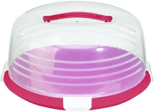Curver Round Cake Box 27.5 x 27.5 x 8cm Plastic red