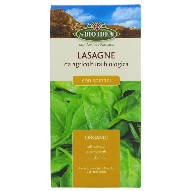 La Bio Idea Organic Lasagne Sheets with Spinach 250g