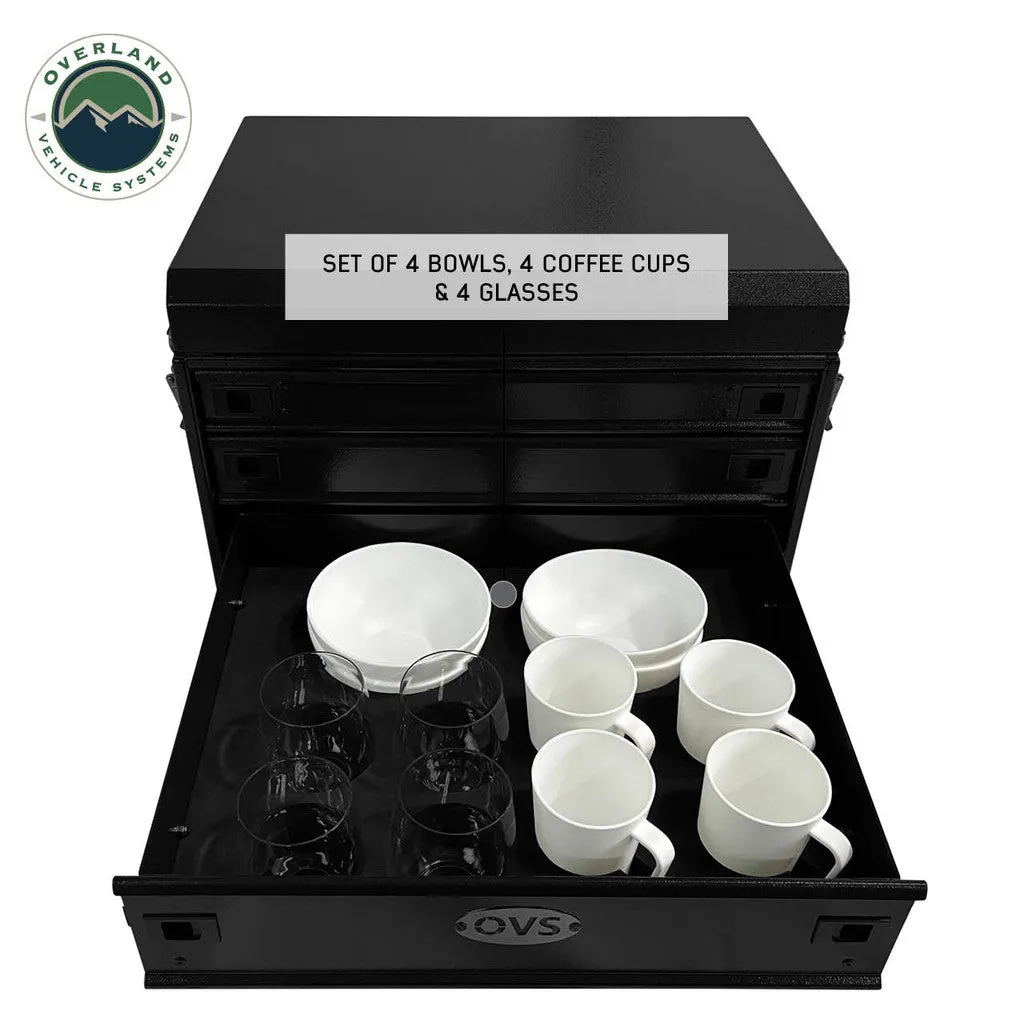 Overland Vehicle Systems Kitchen System 39 Piece Cookware & Storage - Recon Recovery