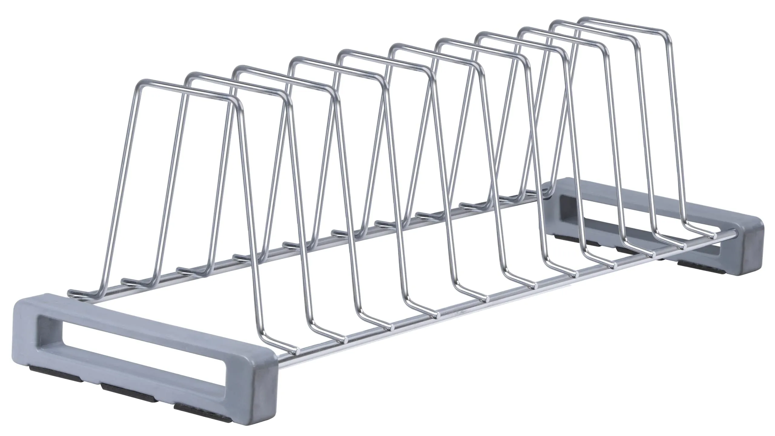 Plantex Stainless Steel Dish Rack/Plate Stand/Thali Stand for Modular Kitchen/Tandem Box Accessories - Pack of 1 (Chrome Finish)