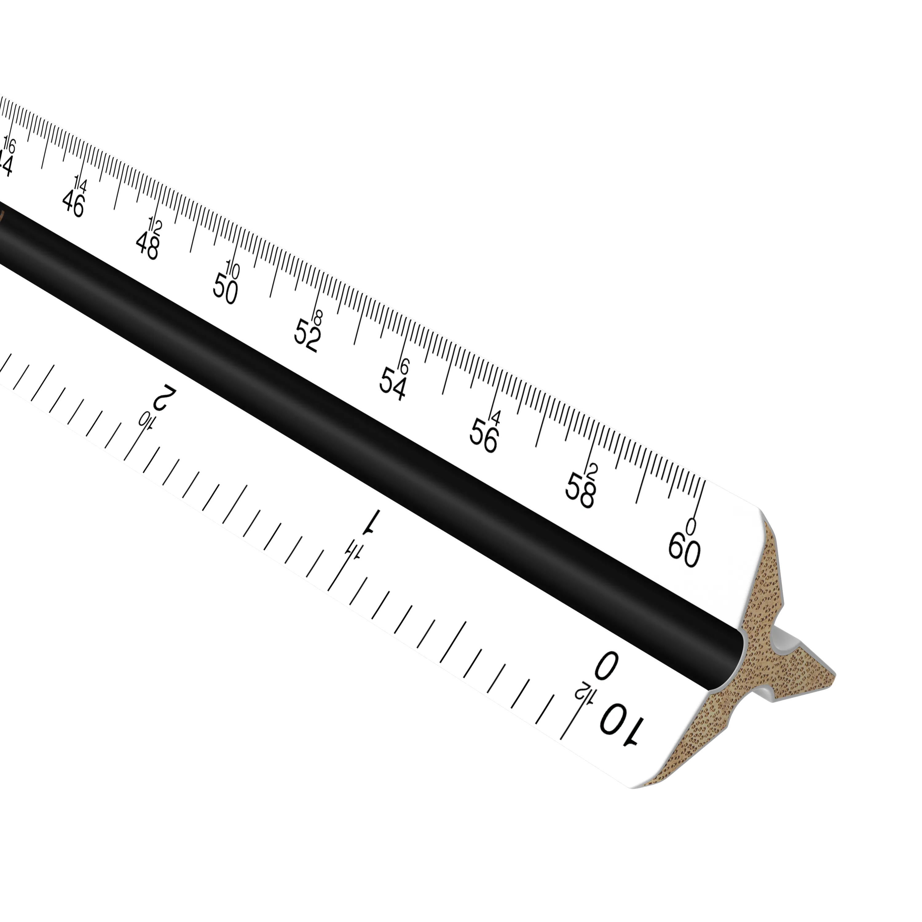 Plastic Triangular Scale 12"