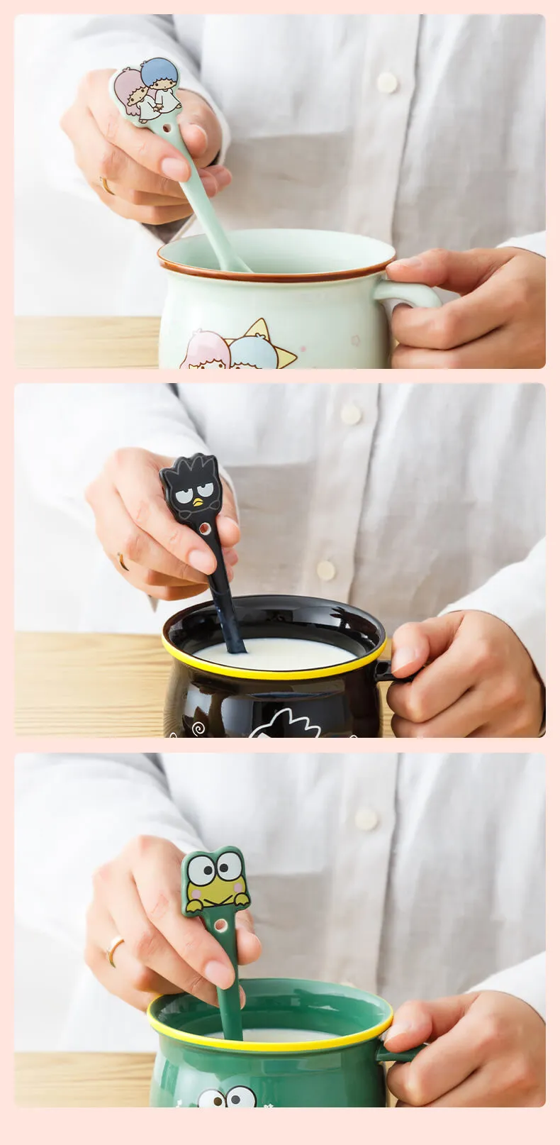Sanrio Character Ceramic Coffee Spoons