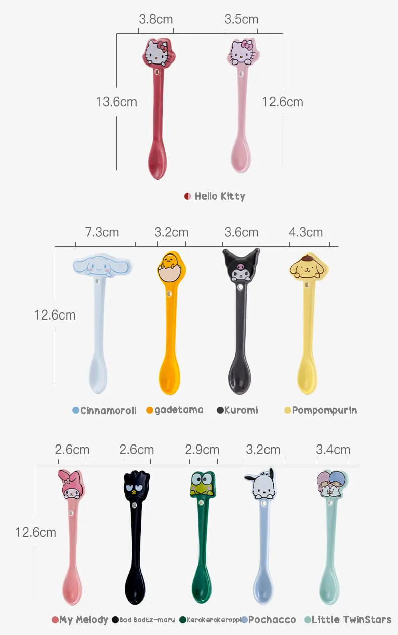 Sanrio Character Ceramic Coffee Spoons