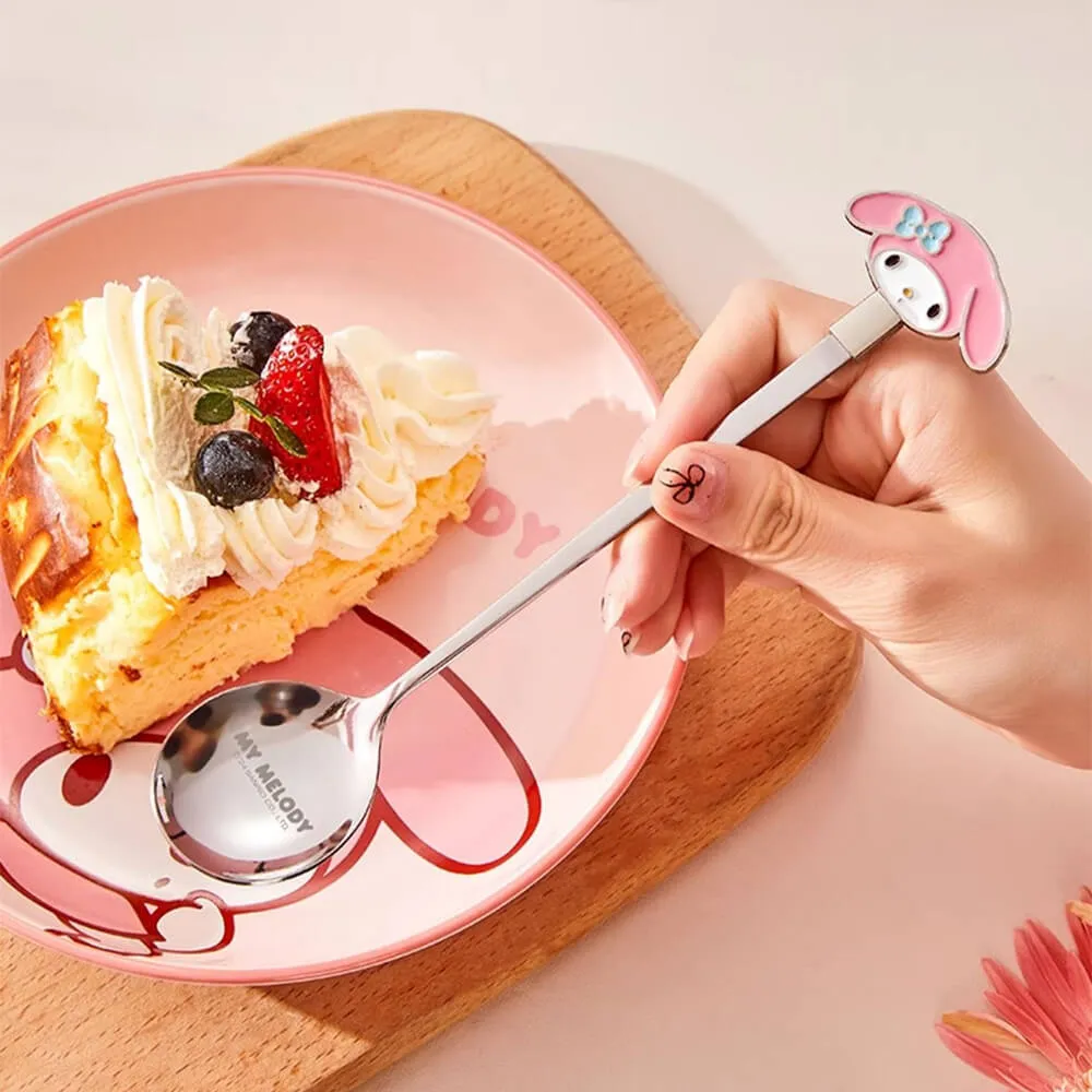 Sanrio Character Long Handle Die-Cut Face Spoon