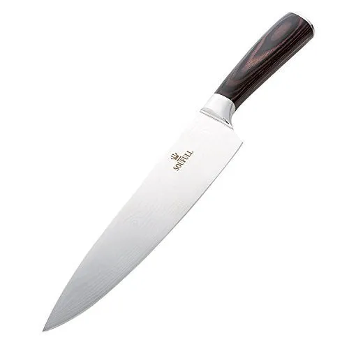 Soufull 8-inch Chef Knife VG 10 Japanese Stainless Steel Gyutou Knife with Ergonomic Handle